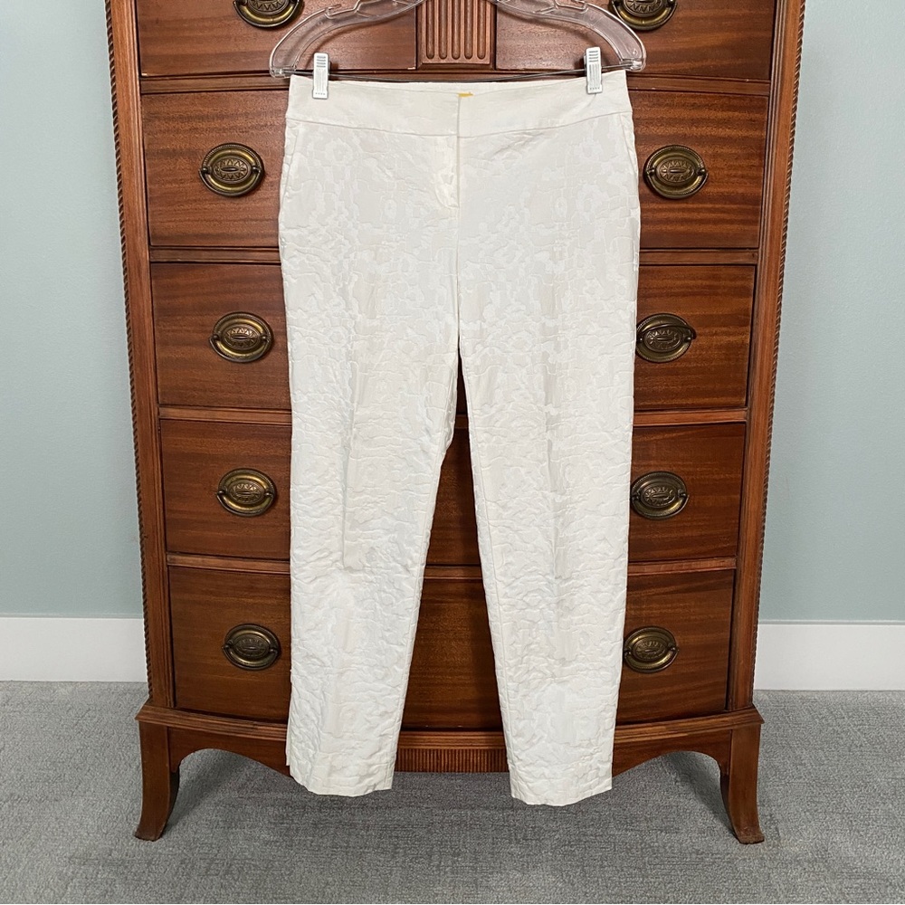 SoCa by St. John Cream White Cropped Pants size 4